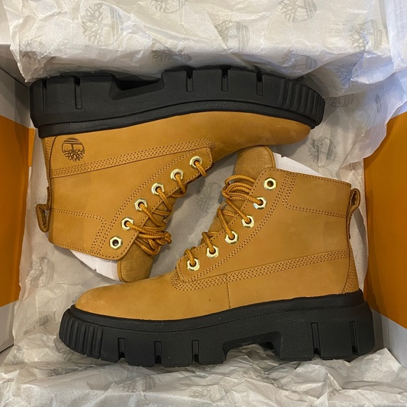 Timberland Greyfield Wheat Nubuck Ankle Boots Bootie Shoes Flats Multi Size NEW - Picture 7 of 8